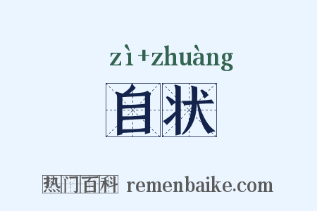 自状是什么意思的图片